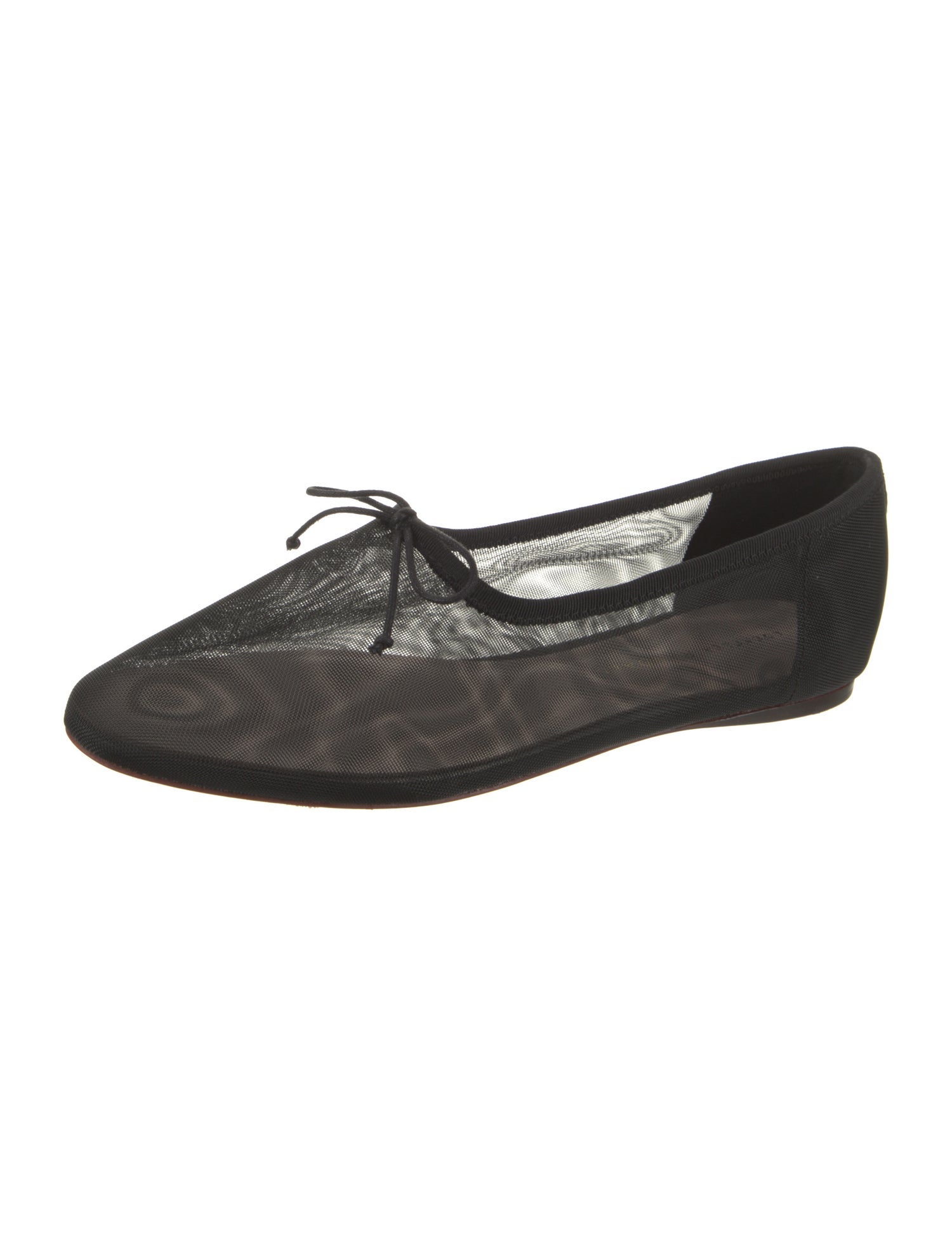 Loeffler Randall Mesh Bow Accents Ballet Flats
